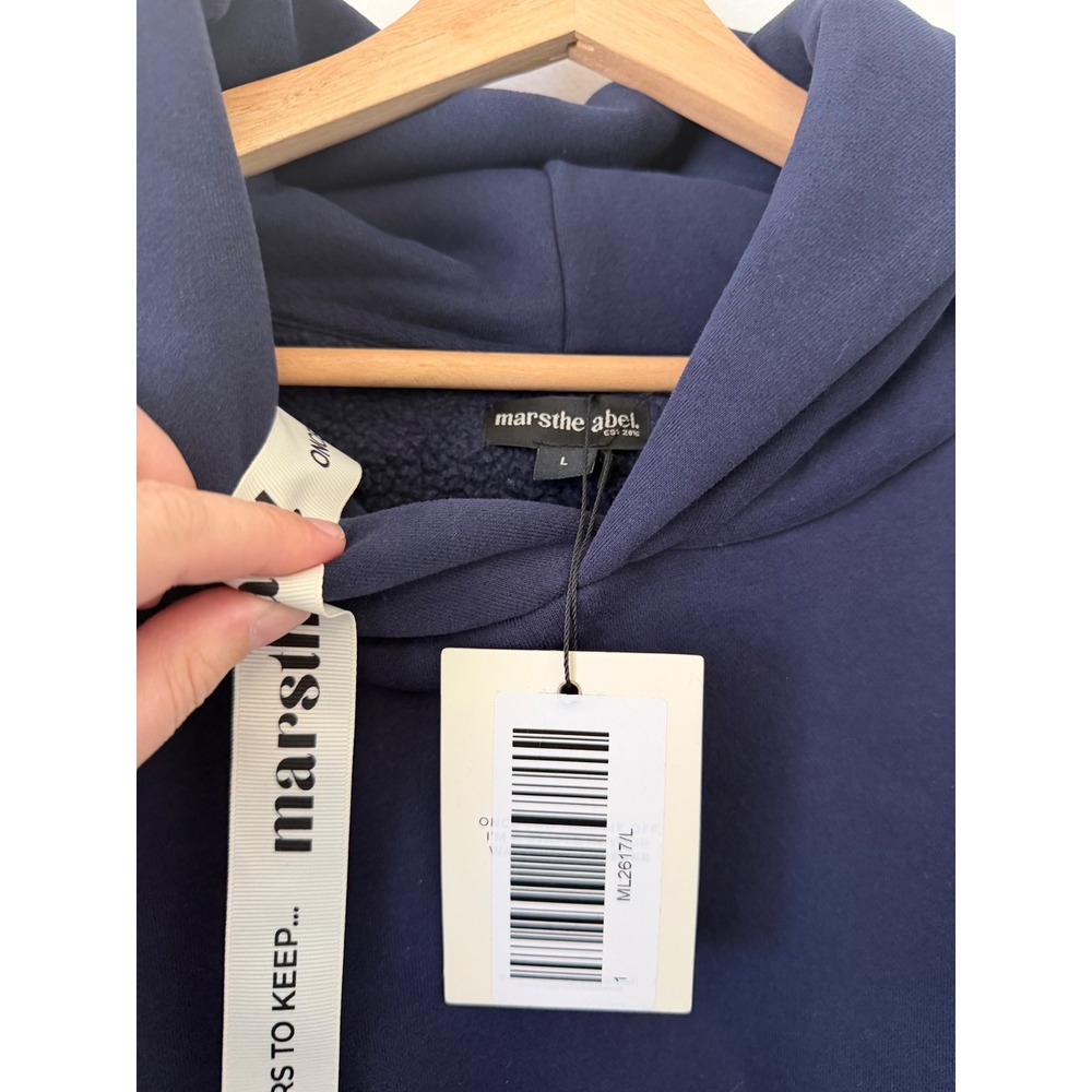 MARSTHELABEL The Kiera Hoodie – Navy – Size Large – NWT – Women's - Picture 4 of 6